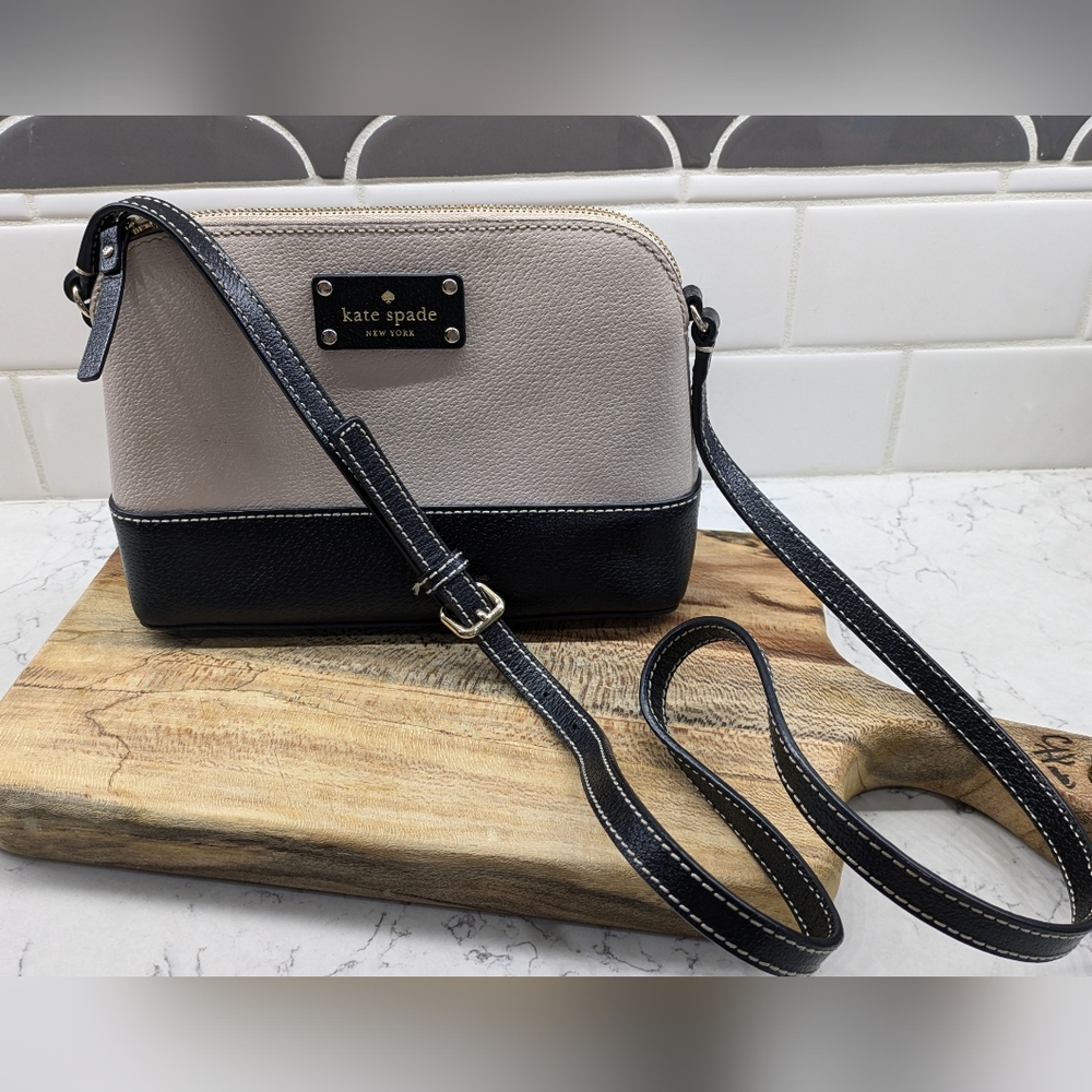 Kate Spade Black and Cream Crossbody